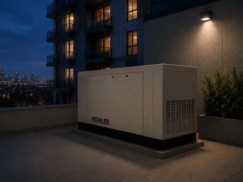 Grupo electrógeno Kohler automático para edificios y consorcios